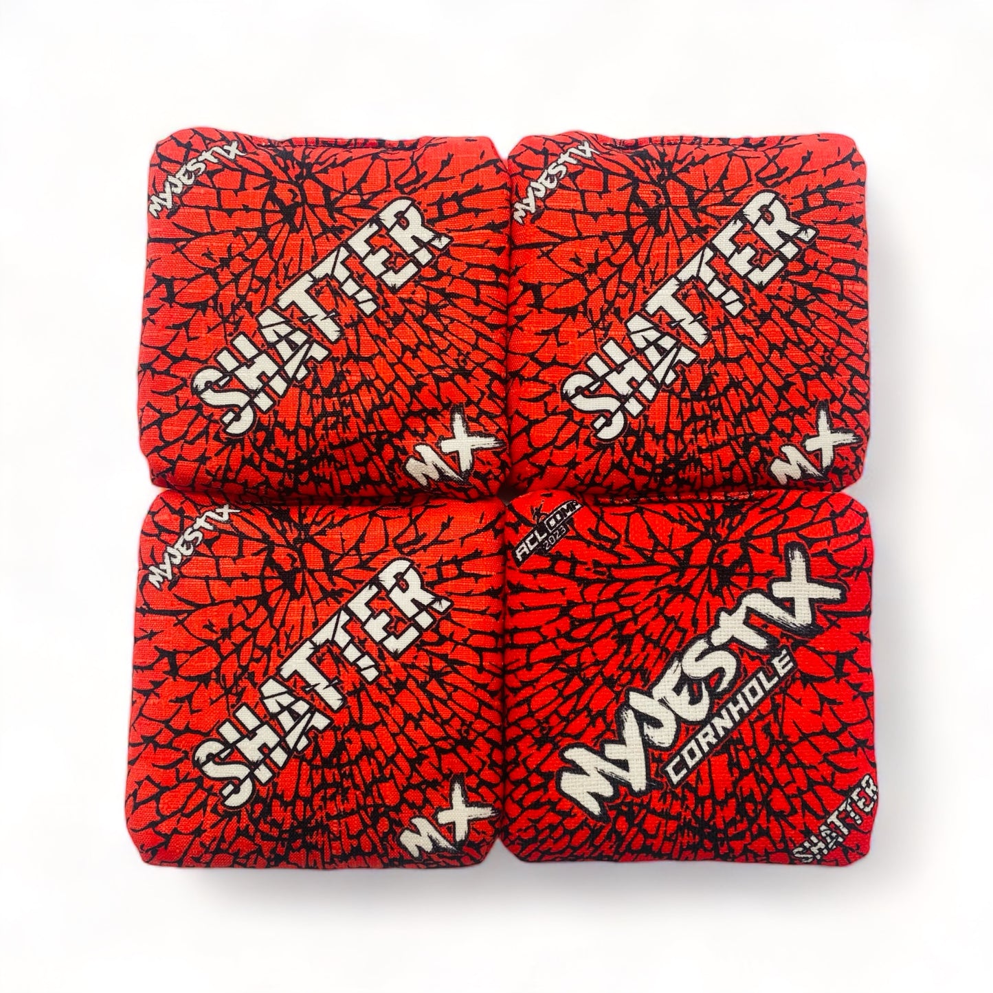 Shatter | MX Cornhole | Cornhole Bags | Set of 4 | Speed: 6/9