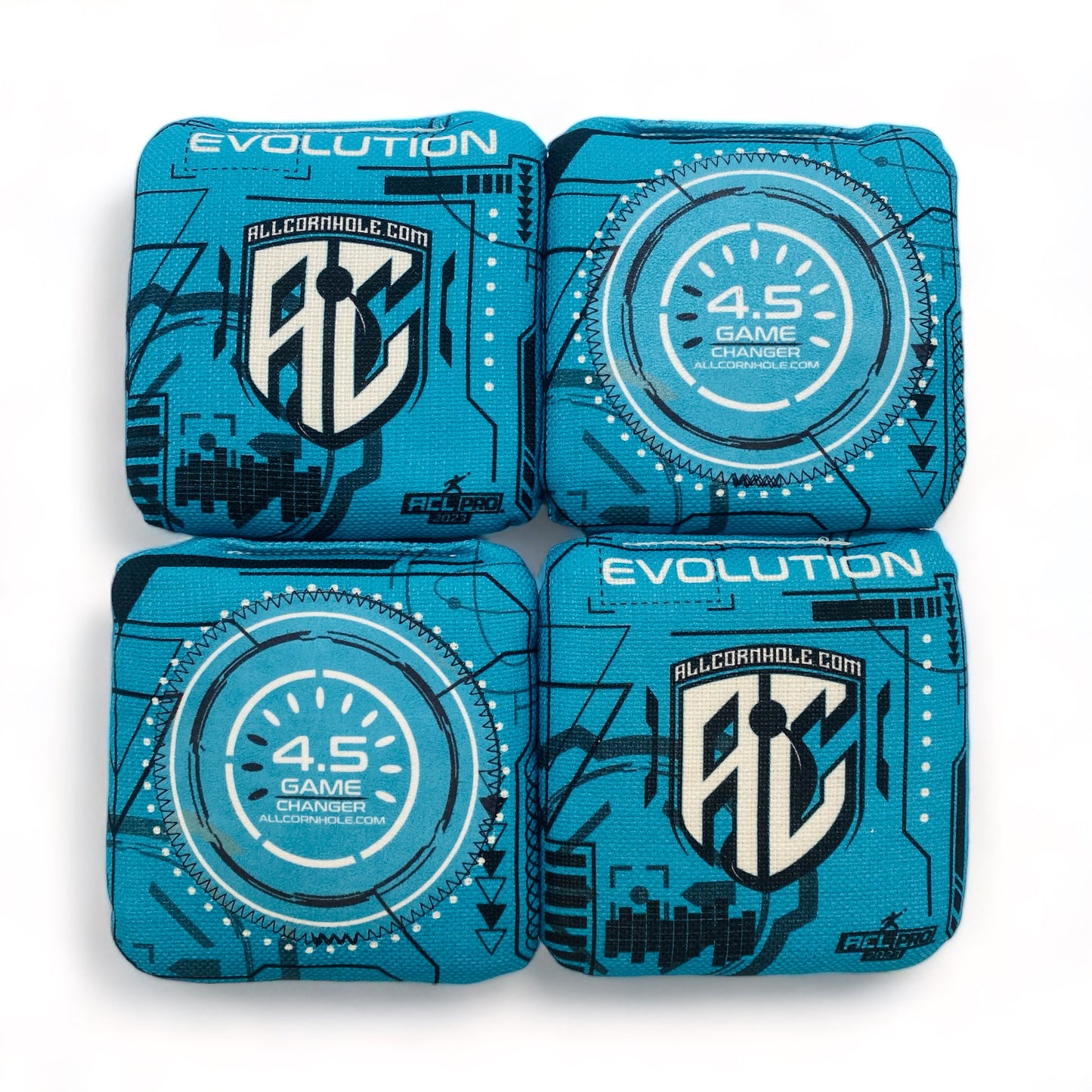 GameChanger Evolution (4.5" Patch) | Cornhole Bags | AllCornhole | Set of 4 | Speed: see description