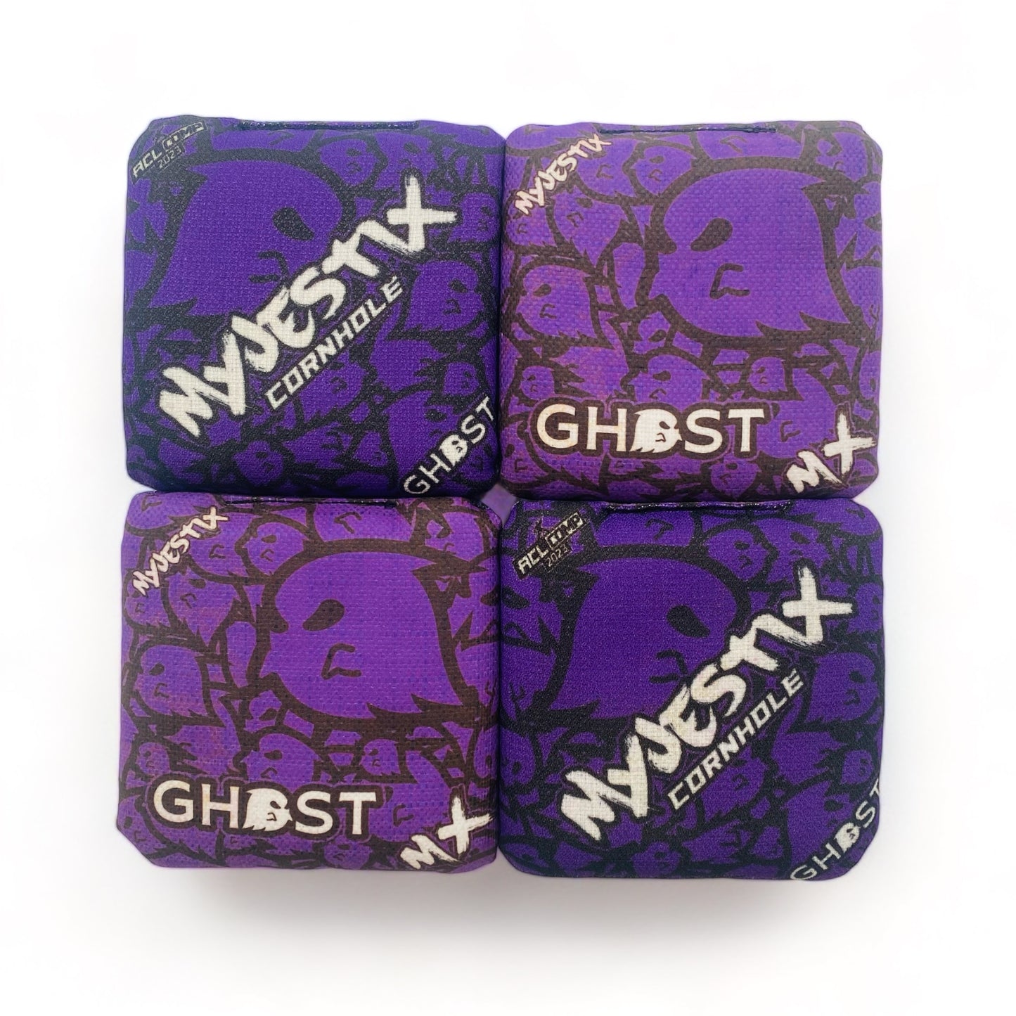 Ghost | MX Cornhole | Cornhole Bags | Set of 4 | Speed: 6/9 I