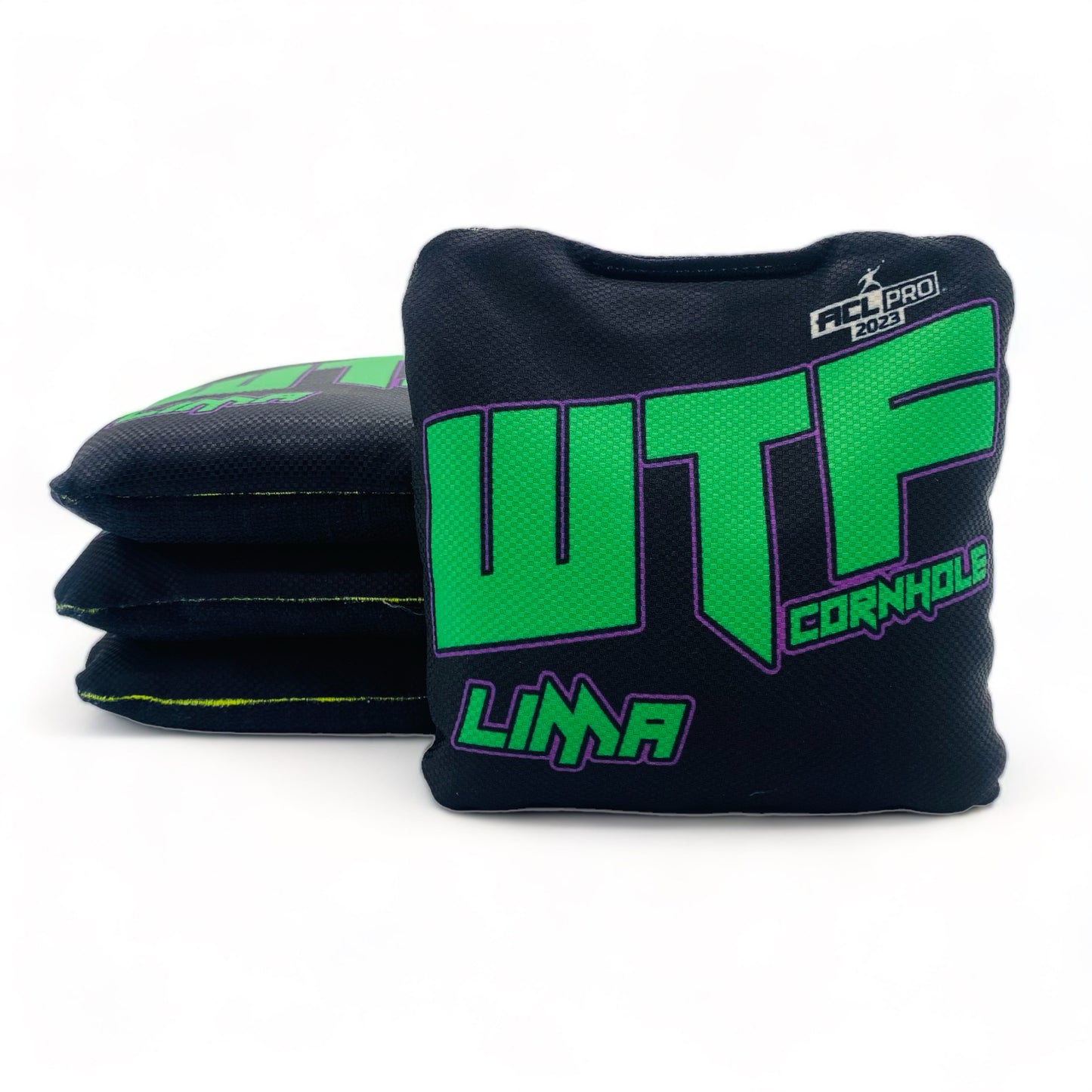 Lima | WTF Cornhole | Cornhole Bags | Set of 4 | Speed: 6/9.5