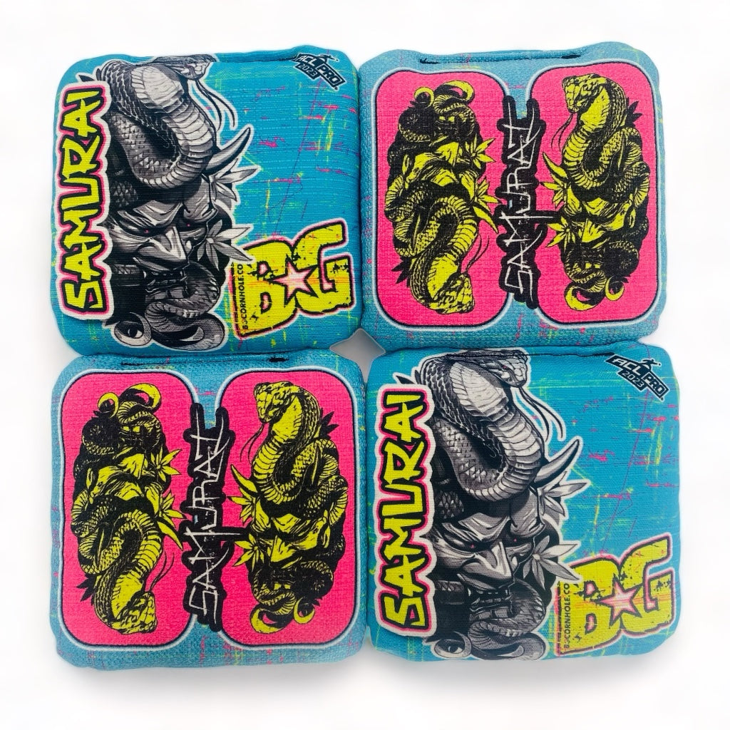 Samurai | BG | Cornhole Bags | Set of 4 | Speed: 4/9.5