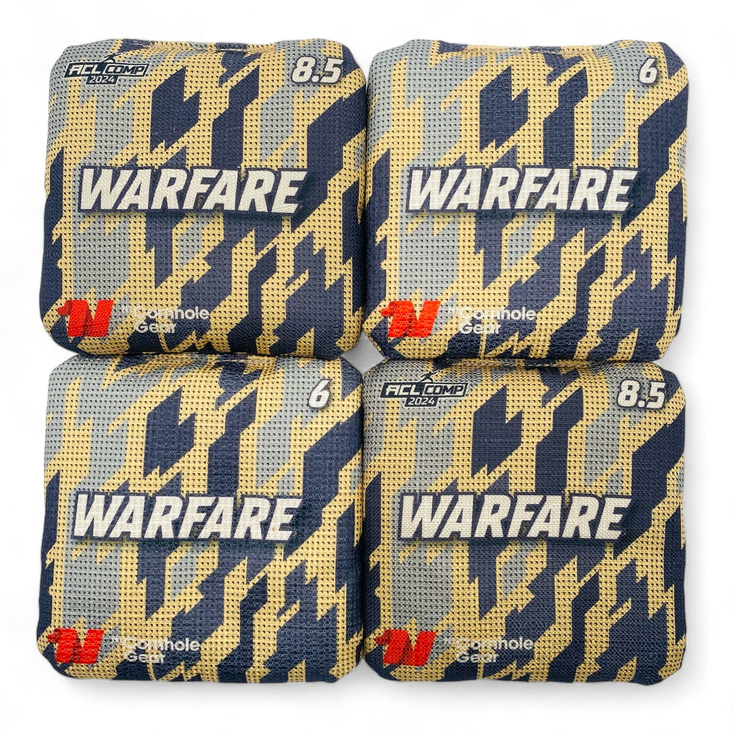 Warfare | N1 Cornhole Gear | Cornhole Bags | Set of 4 | Speed: 6/8.5