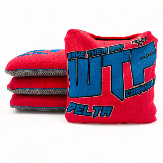 Delta | WTF Cornhole | Cornhole Bags | Set of 4 | Speed: 5.5/9.5