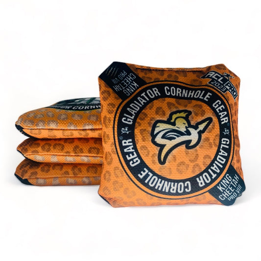King Cheetah VIII | Gladiator Cornhole Gear | Cornhole Bags | Set of 4 | Speed: 8/10