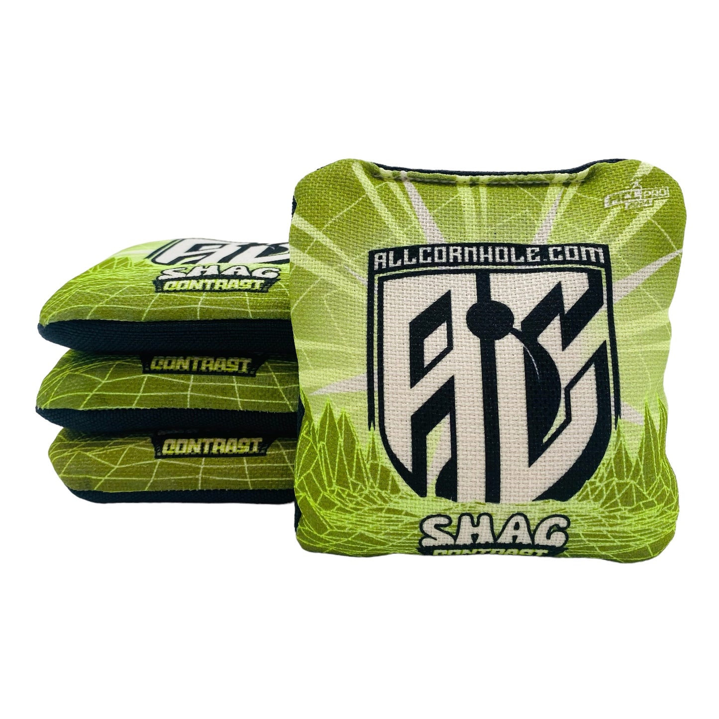 Shag Contrast | Cornhole Bags | AllCornhole | Set of 4 | Speed 4.5/9.5