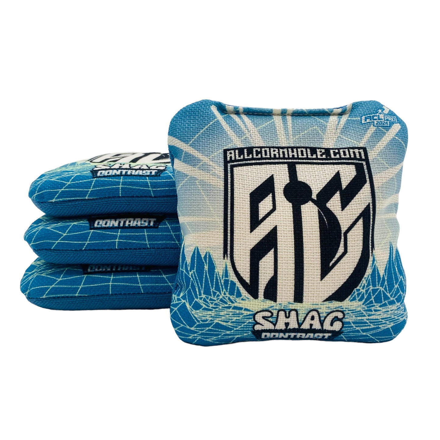 Shag Contrast | Cornhole Bags | AllCornhole | Set of 4 | Speed 4.5/9.5