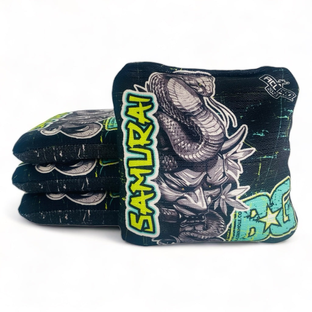 Samurai | BG | Cornhole Bags | Set of 4 | Speed: 4/9.5