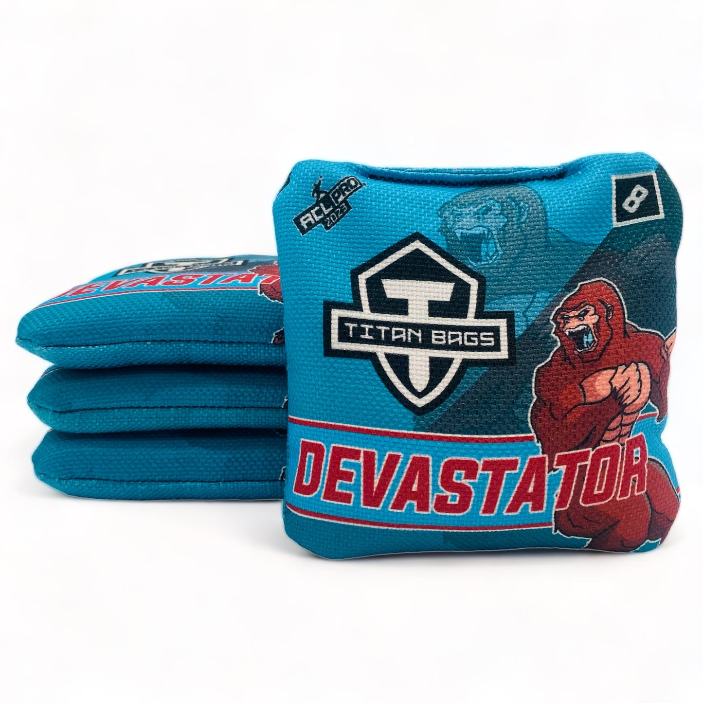 Devastator | Titan | Cornhole Bags | Set of 4 | Speed: 6/8