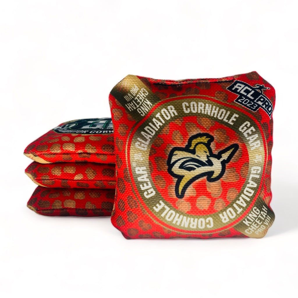 King Cheetah VIII | Gladiator Cornhole Gear | Cornhole Bags | Set of 4 | Speed: 8/10