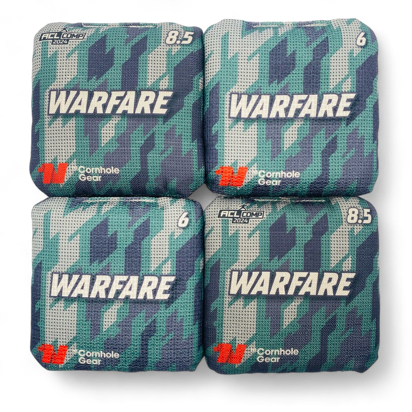 Warfare | N1 Cornhole Gear | Cornhole Bags | Set of 4 | Speed: 6/8.5