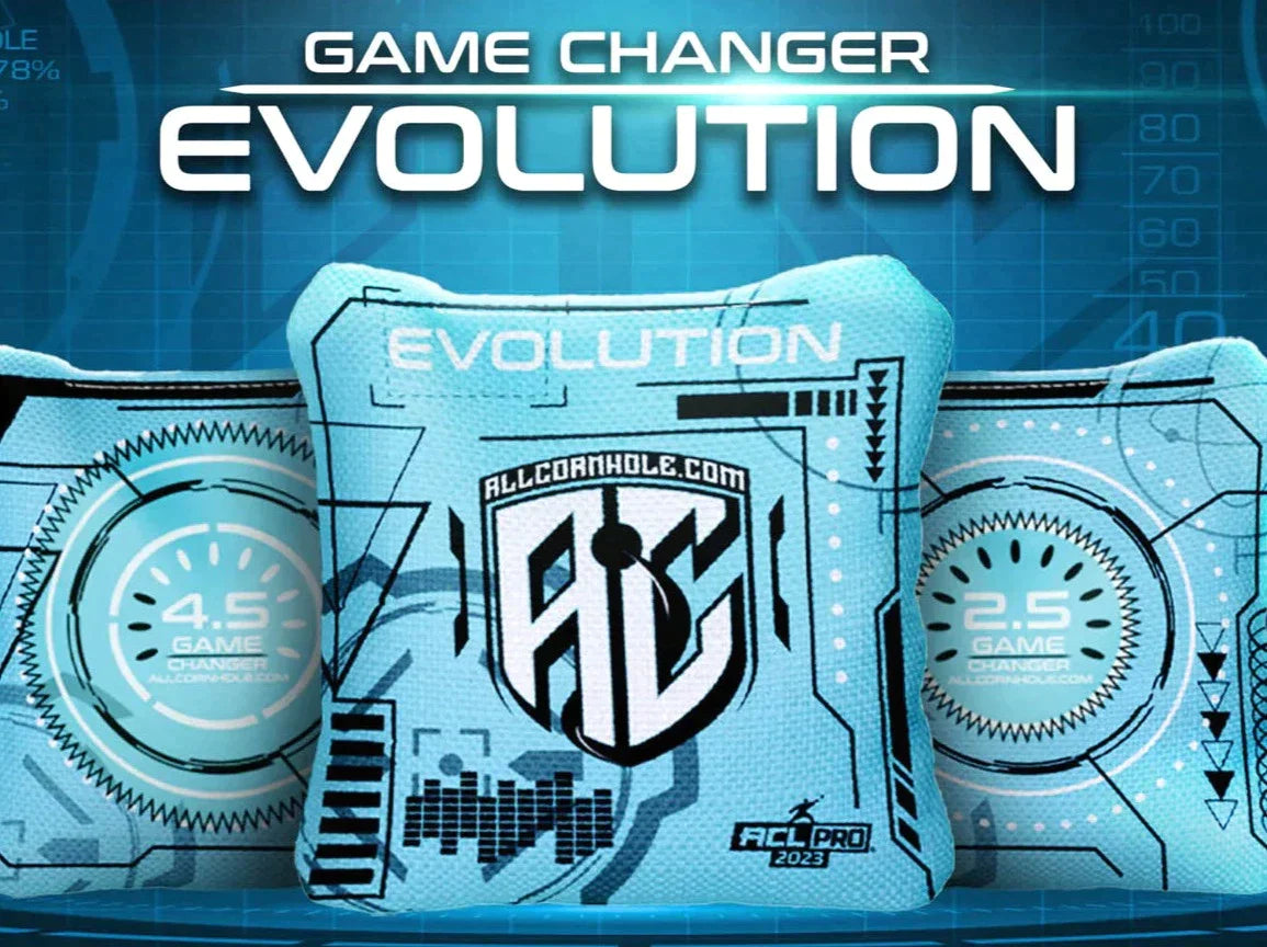 GameChanger Evolution (4.0" Patch) | Cornhole Bags | AllCornhole | Set of 4 | Speed: see description